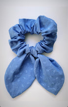 🖤 NACHHALTIGES HAARGUMMI - Kaiserliche Liebelei Haarschleife Blau mit Muster