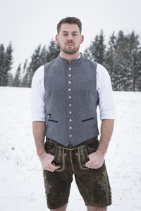 Herrengilet Julius - LodenGrau